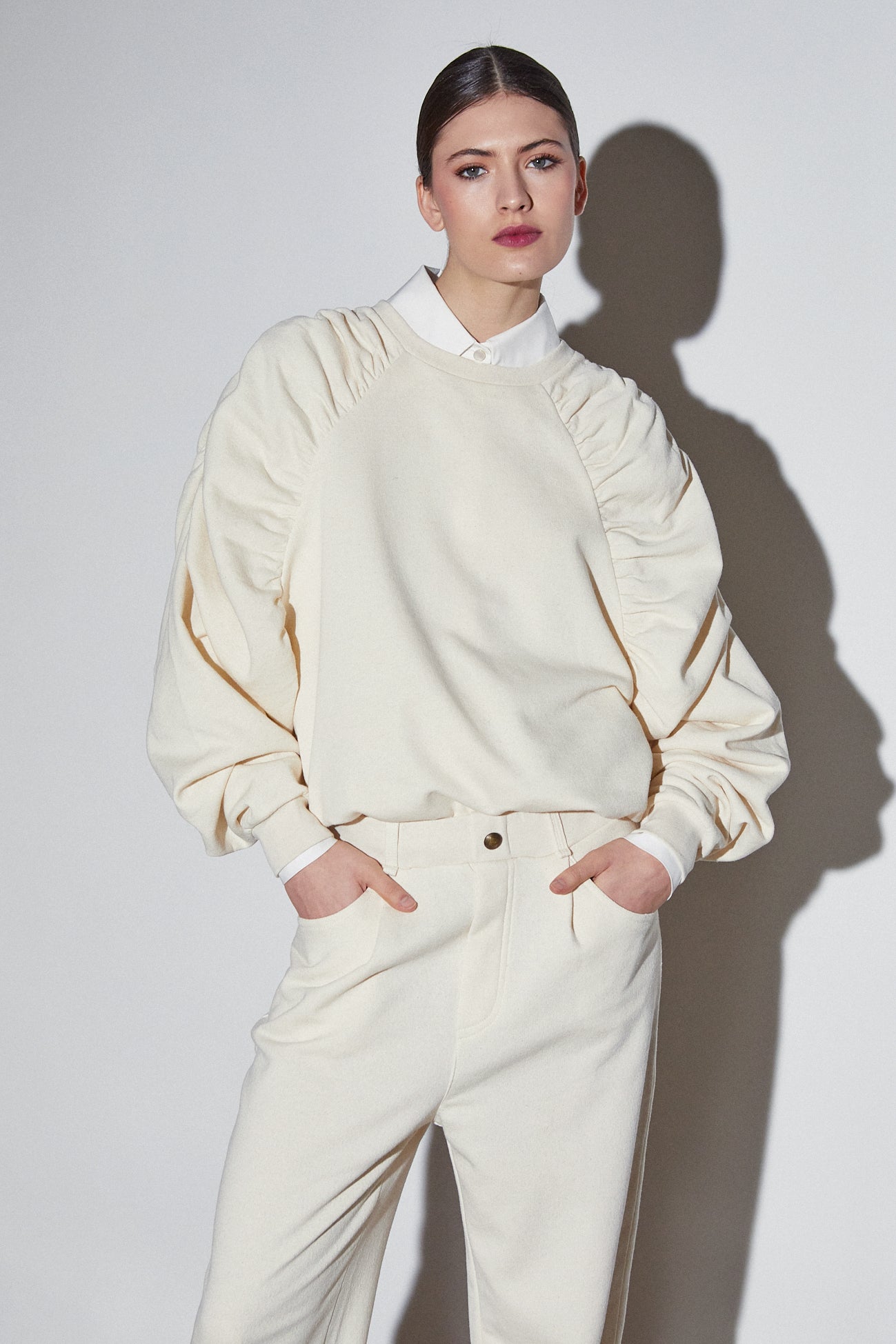 Sweat Xenia Blanc Cassé