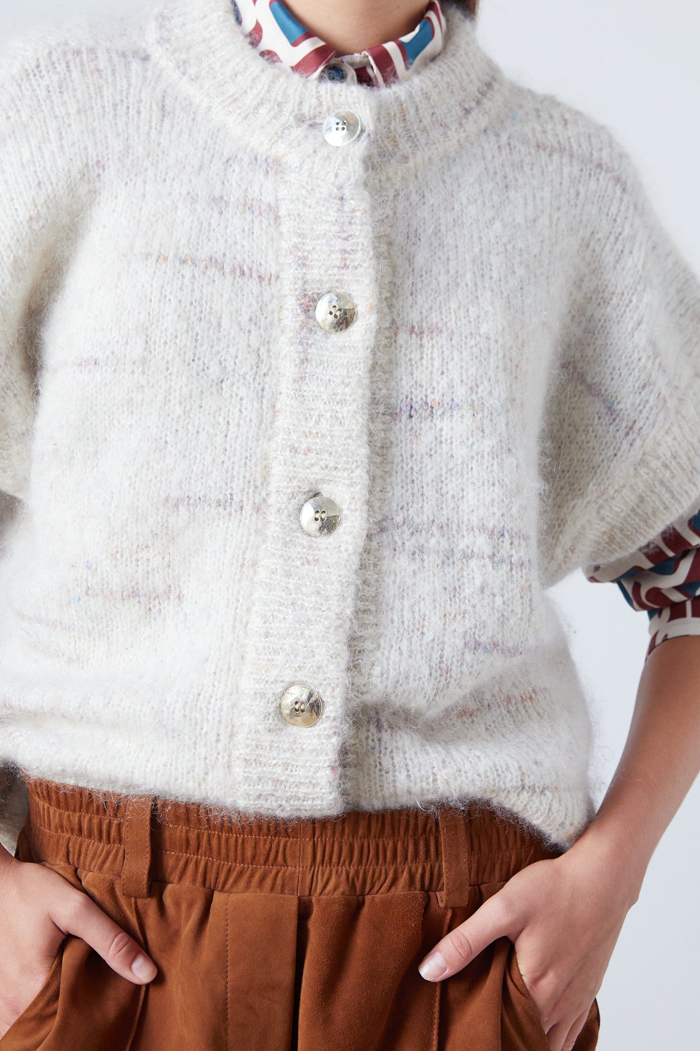 Luca Vest Oat Melange