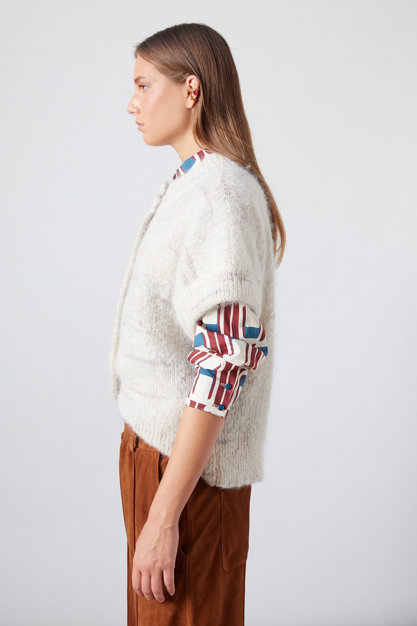 Luca Vest Oat Melange