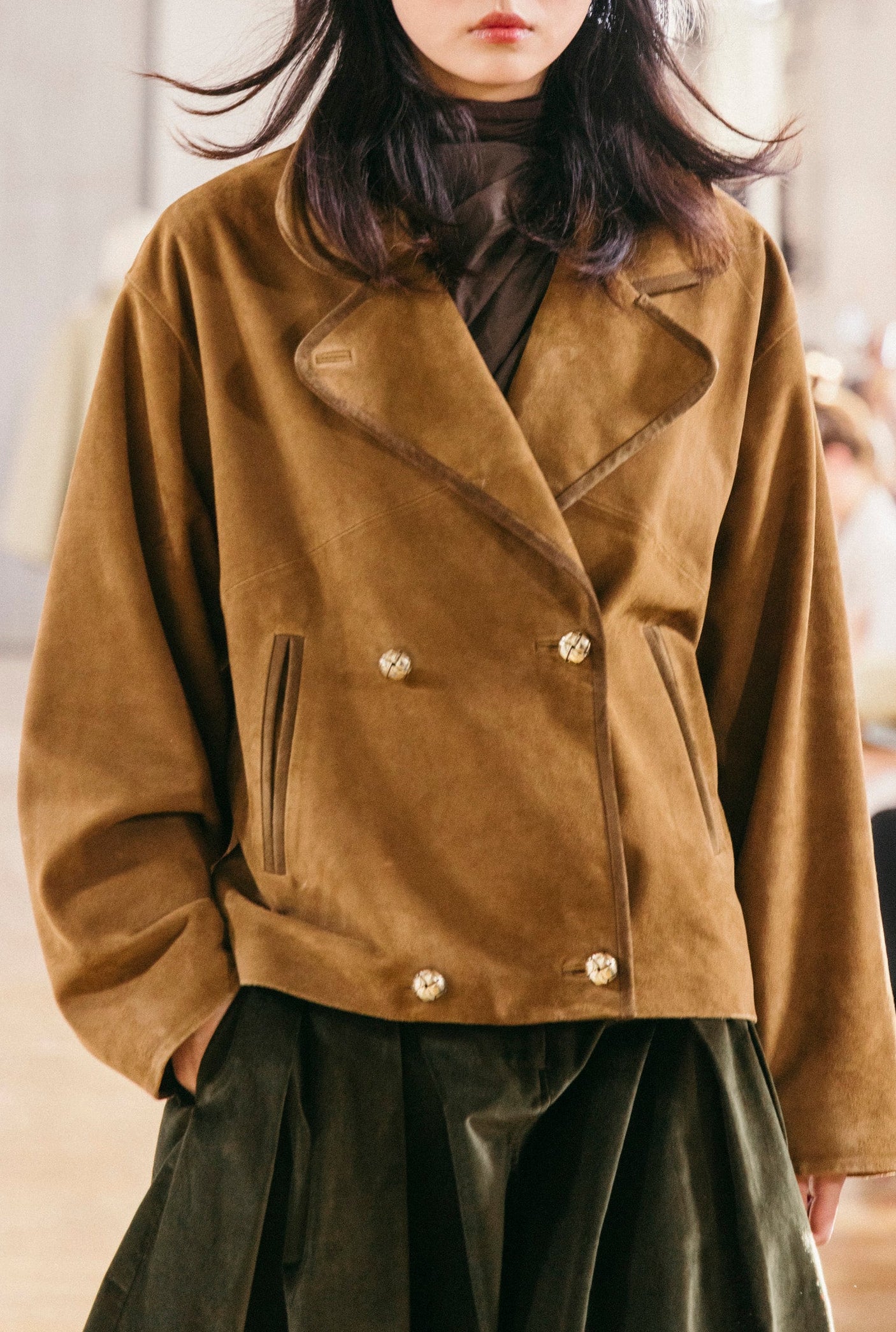 Bruno Jacket Caramel Suede