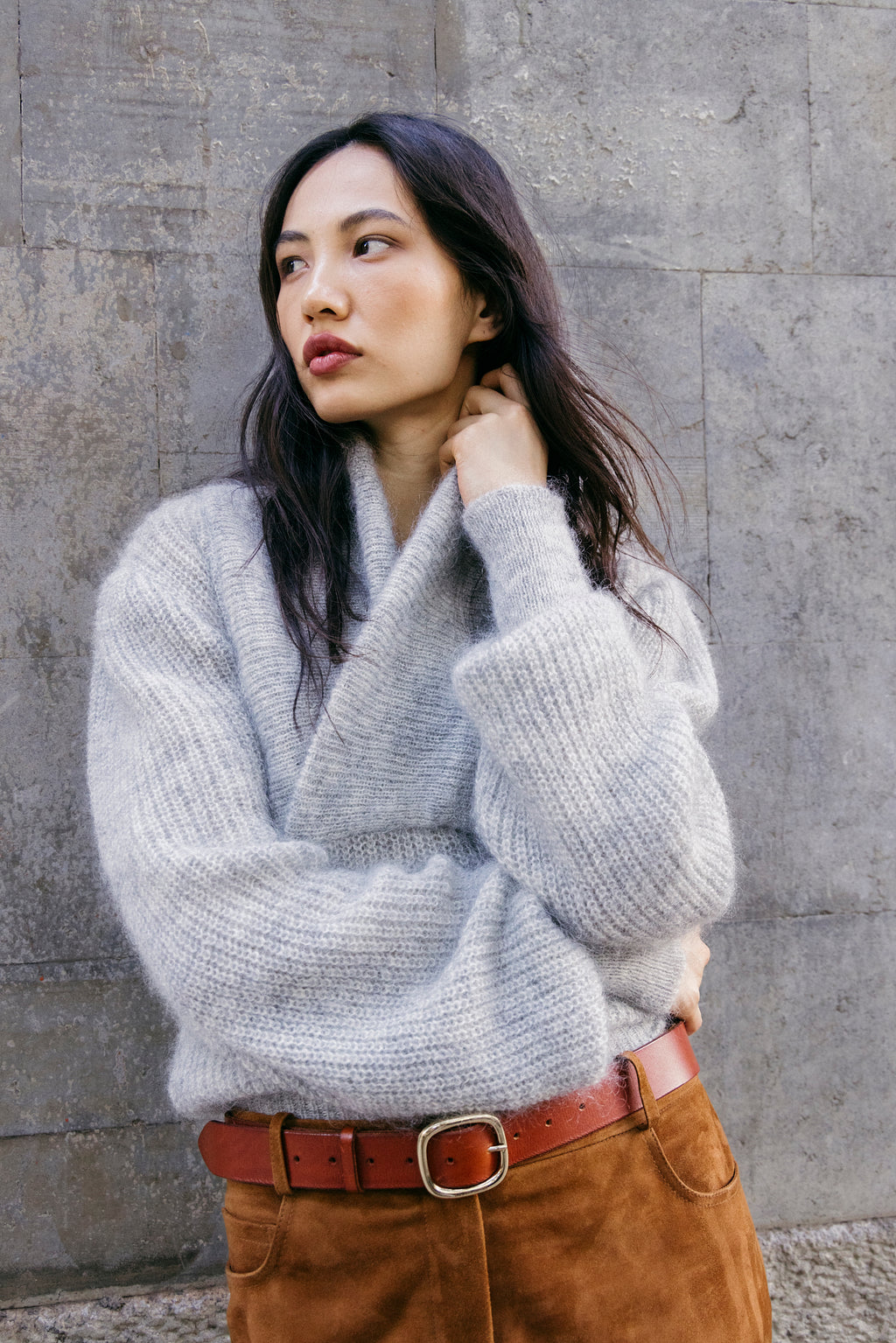 Ronald Sweater Grey Melange