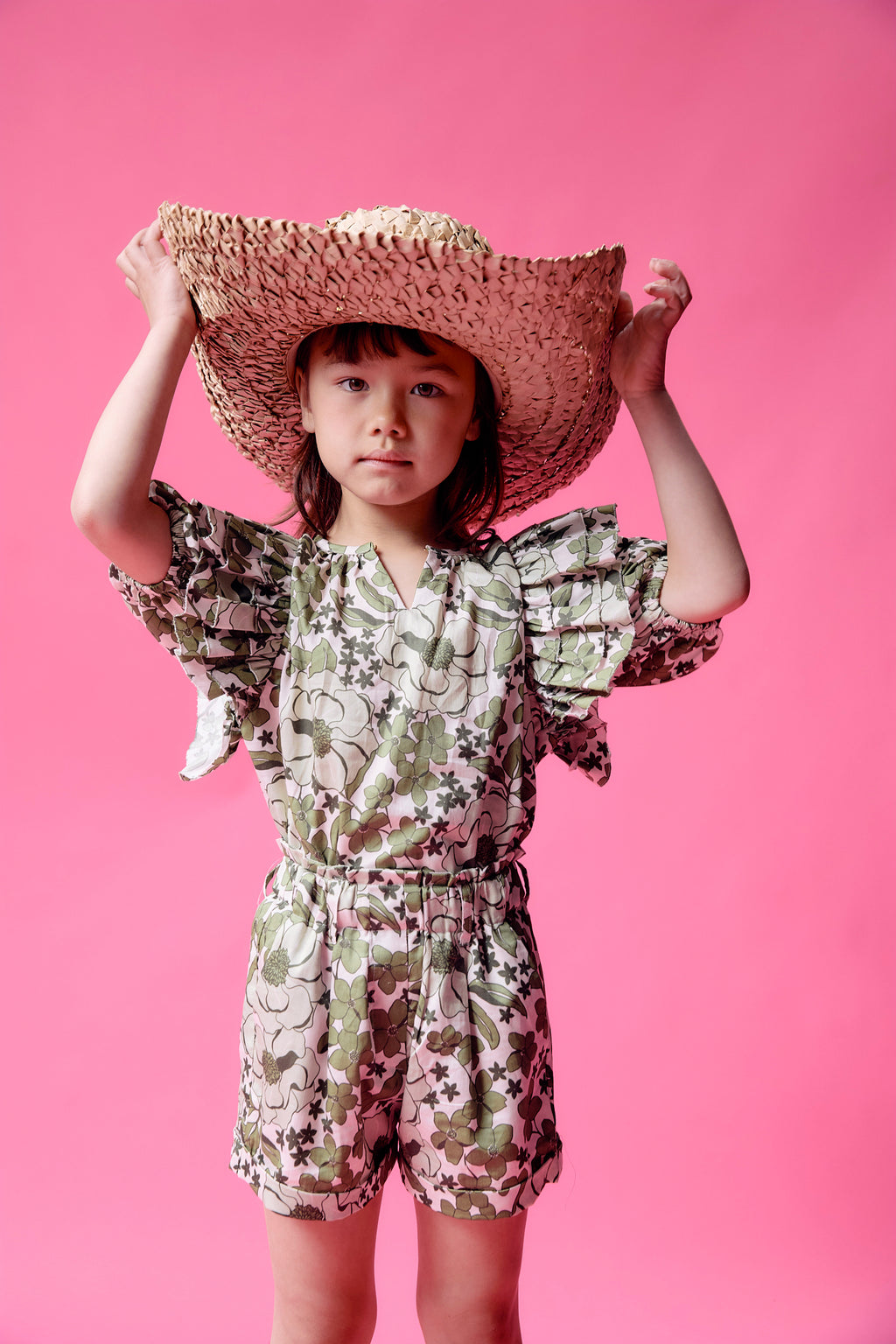 Zoe Top Green Bloom LPA