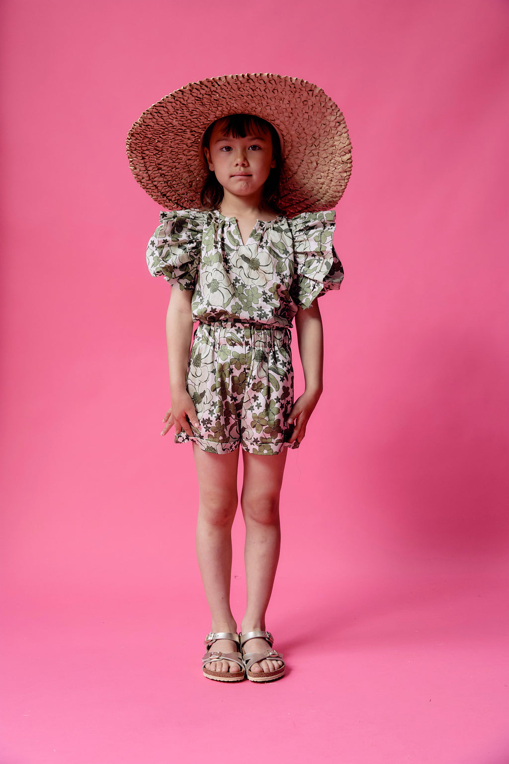Zoe Top Green Bloom LPA