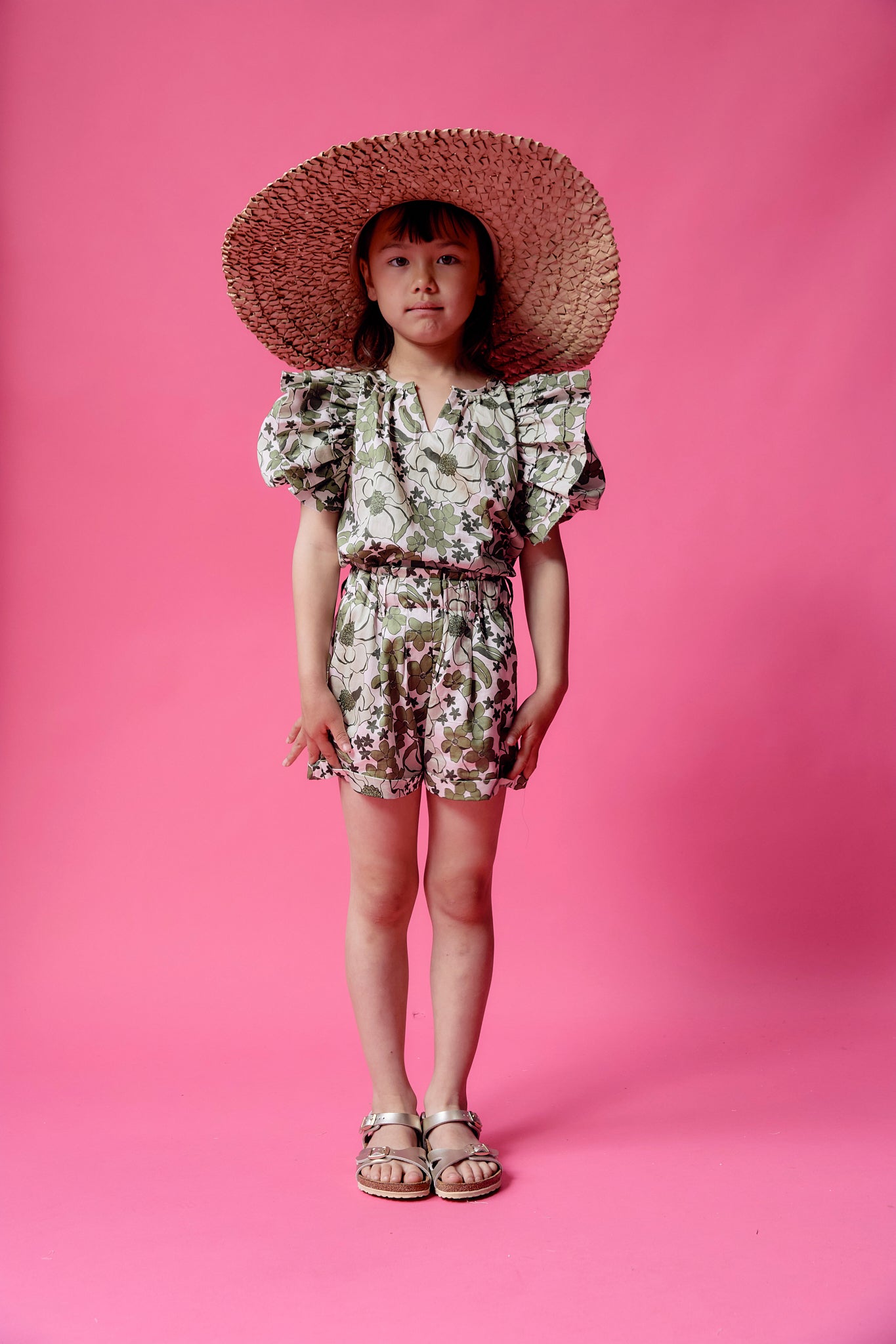 Zoe Top Green Bloom LPA