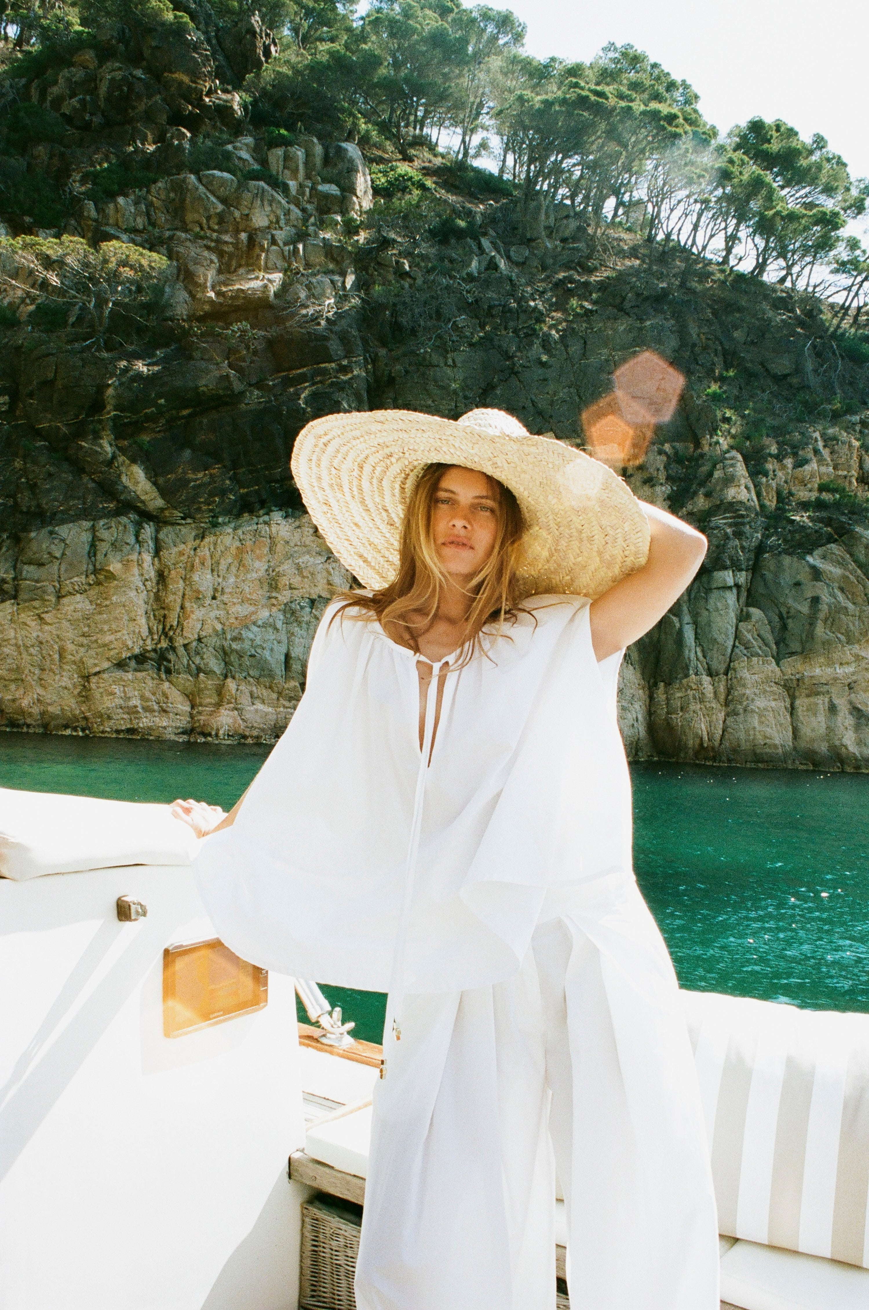 Women's Flowy Cape Blouse with Wide Sleeves | The Label Edition
