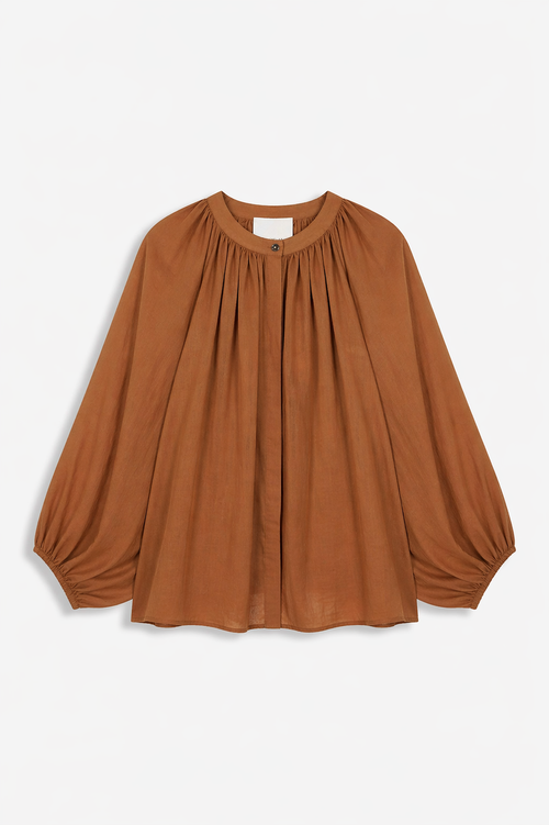 Alma Blouse Chocolate