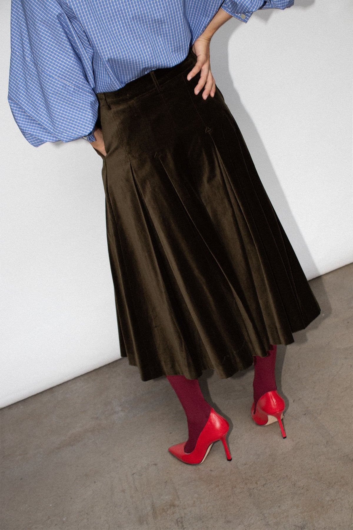 Dara Culotte Emerald Velvet