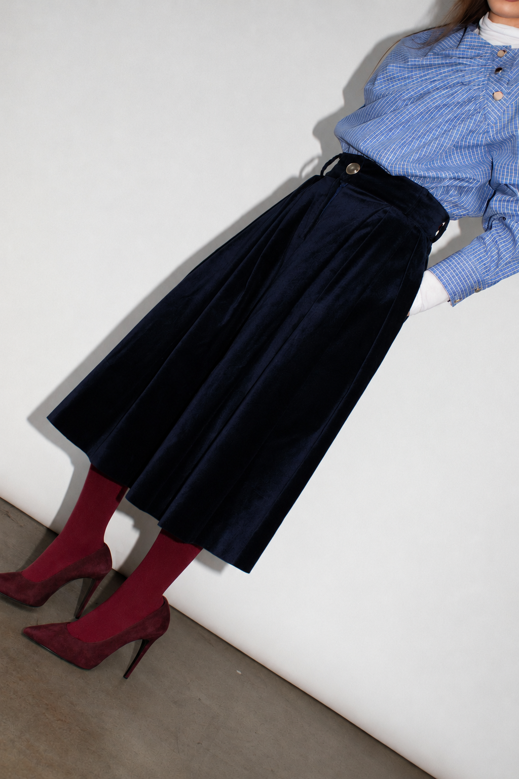 Keaton Skirt Nuit Velvet