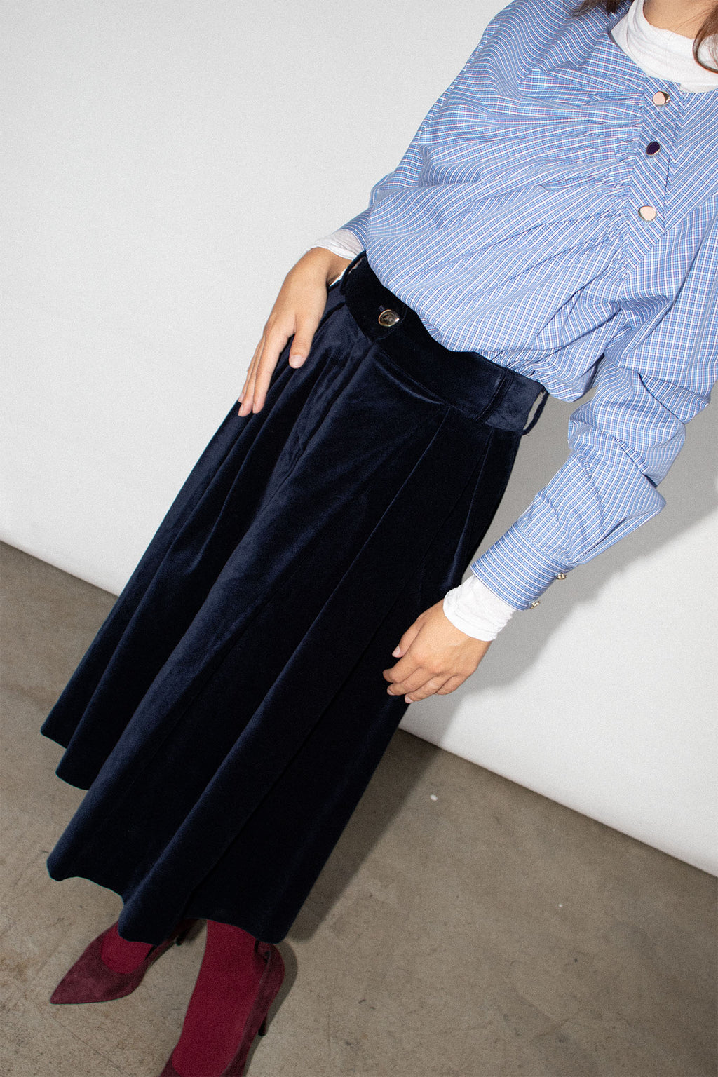 Keaton Skirt Nuit Velvet