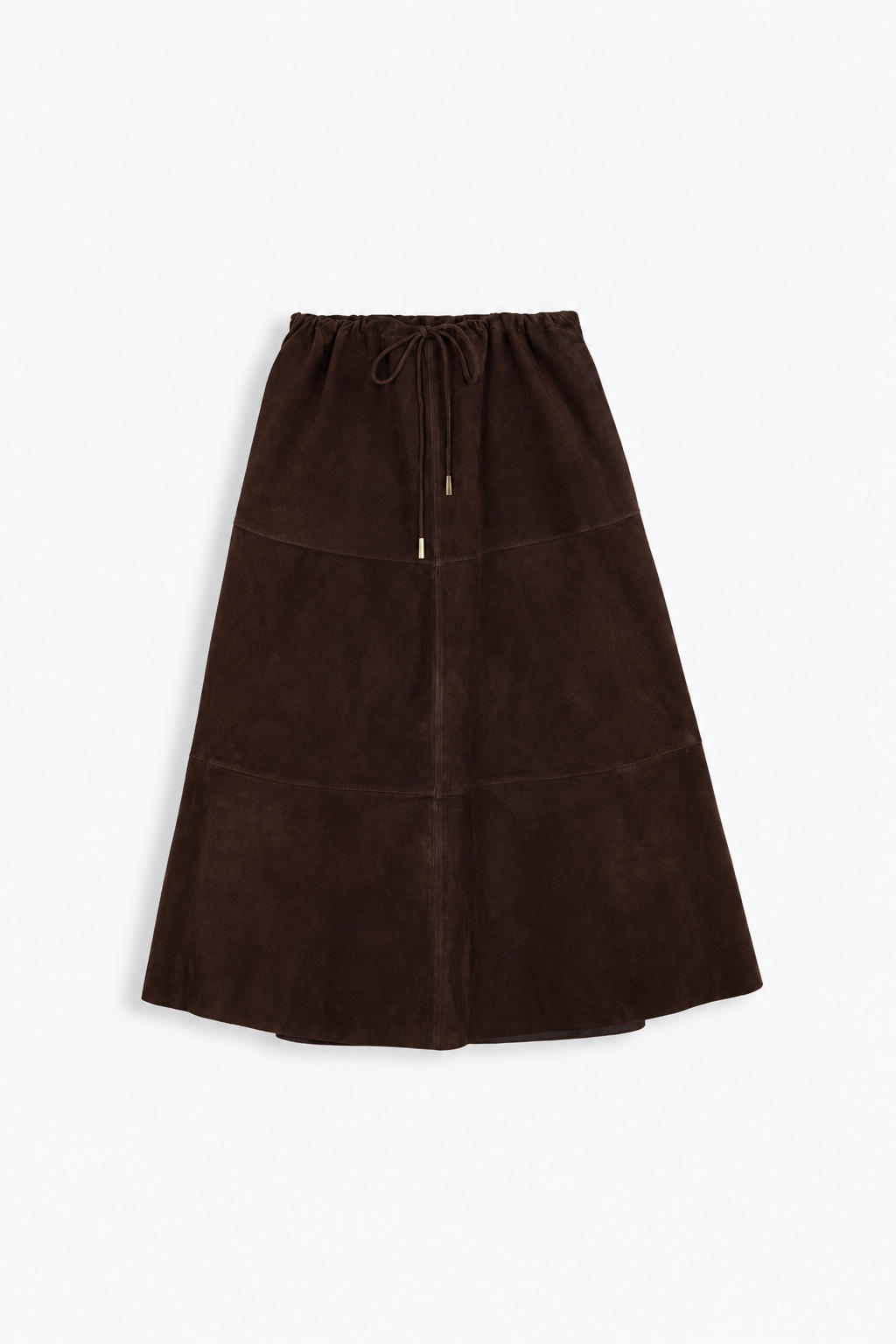 Donna Skirt Coffee Suede