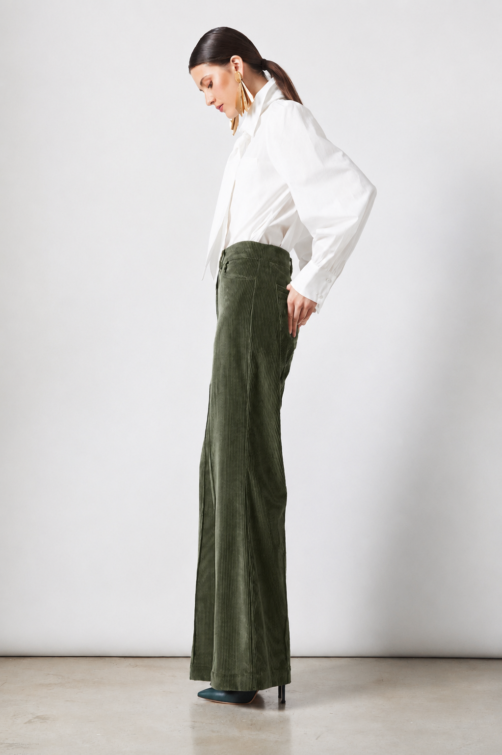 Elvis Pants Olive Corduroy