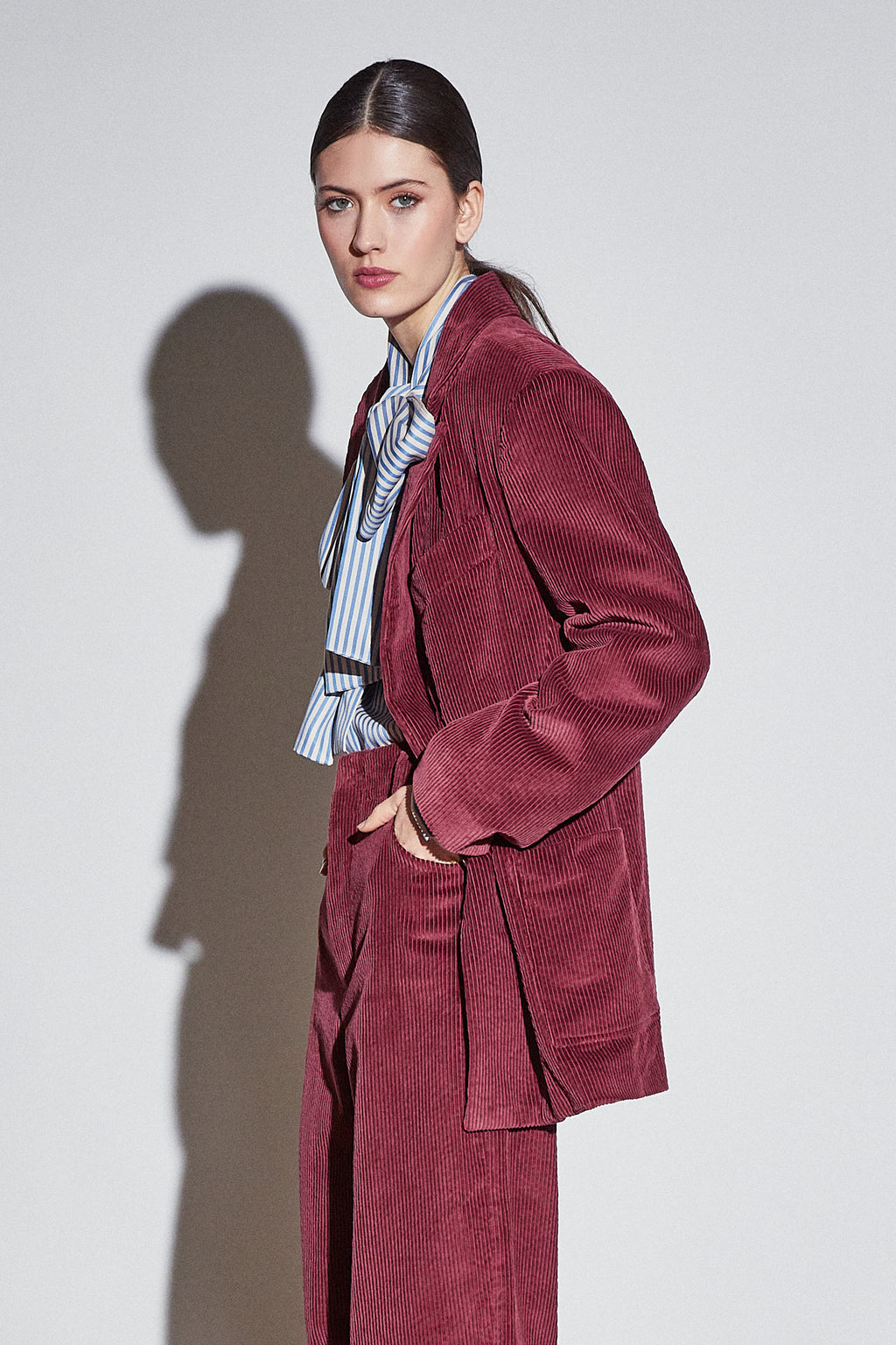 Lola Pants Maroon Corduroy