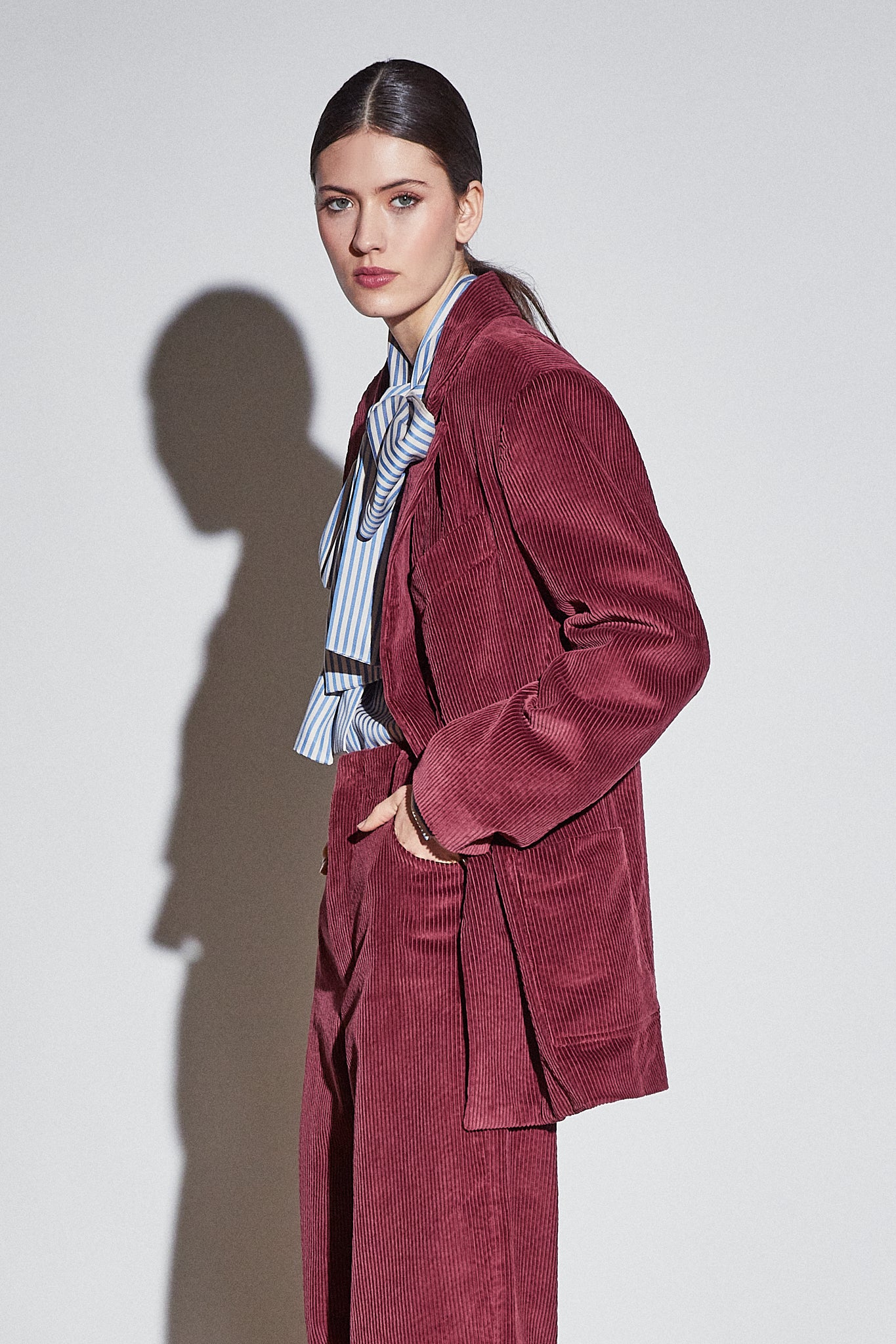 Lola Pants Maroon Corduroy