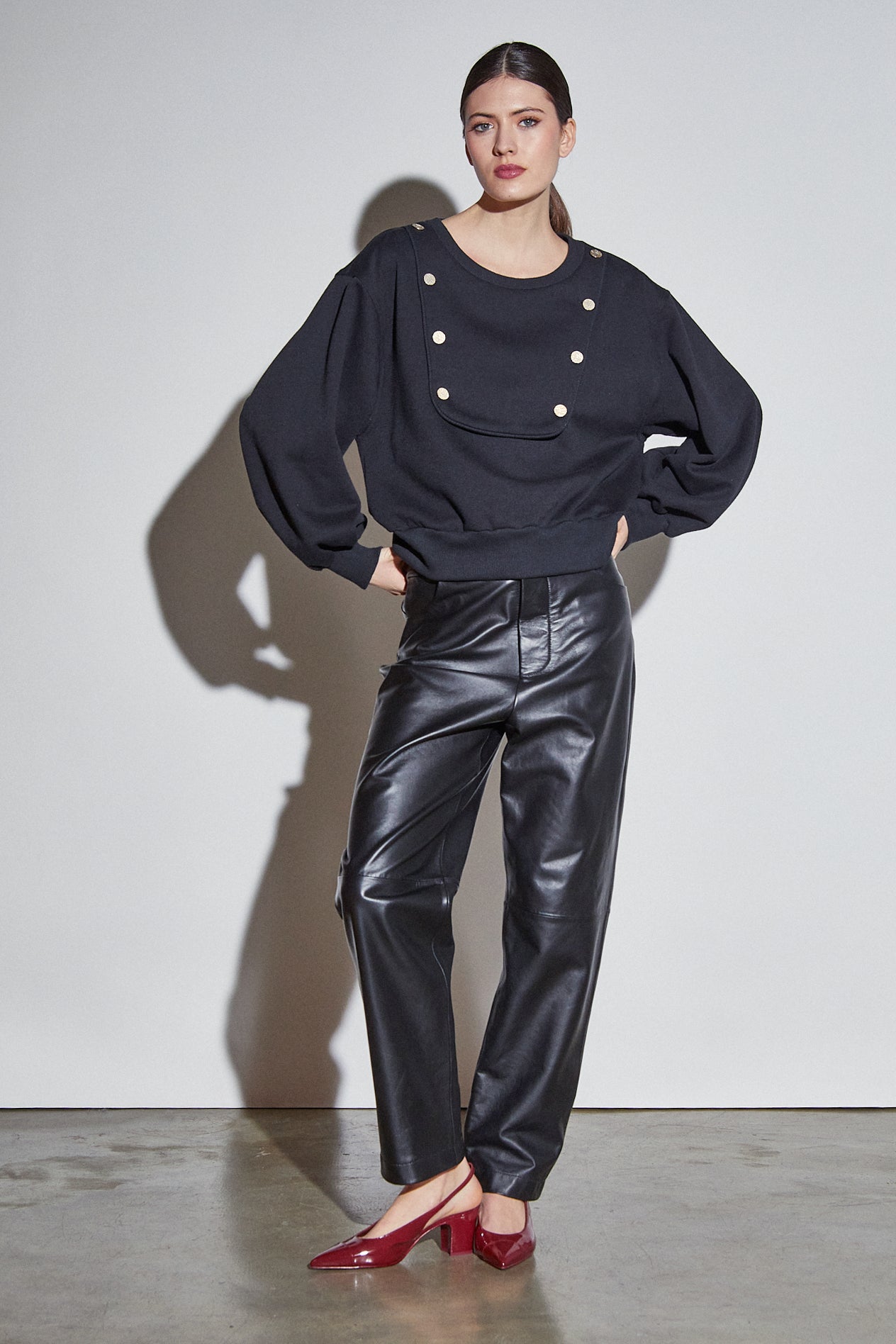 Poppy Sweatshirt Black