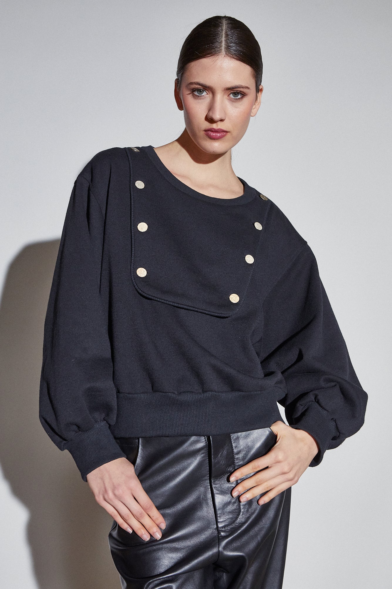Poppy Sweatshirt Black
