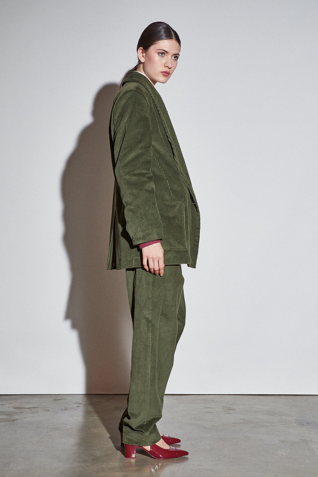 Felix Blazer Olive Corduroy