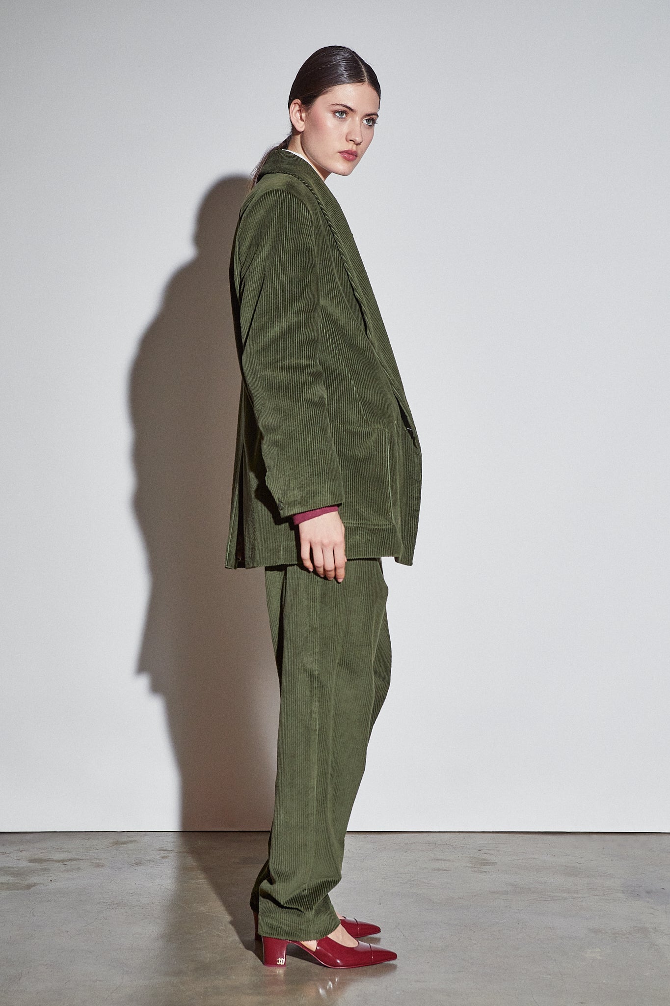 Felix Blazer Olive Corduroy