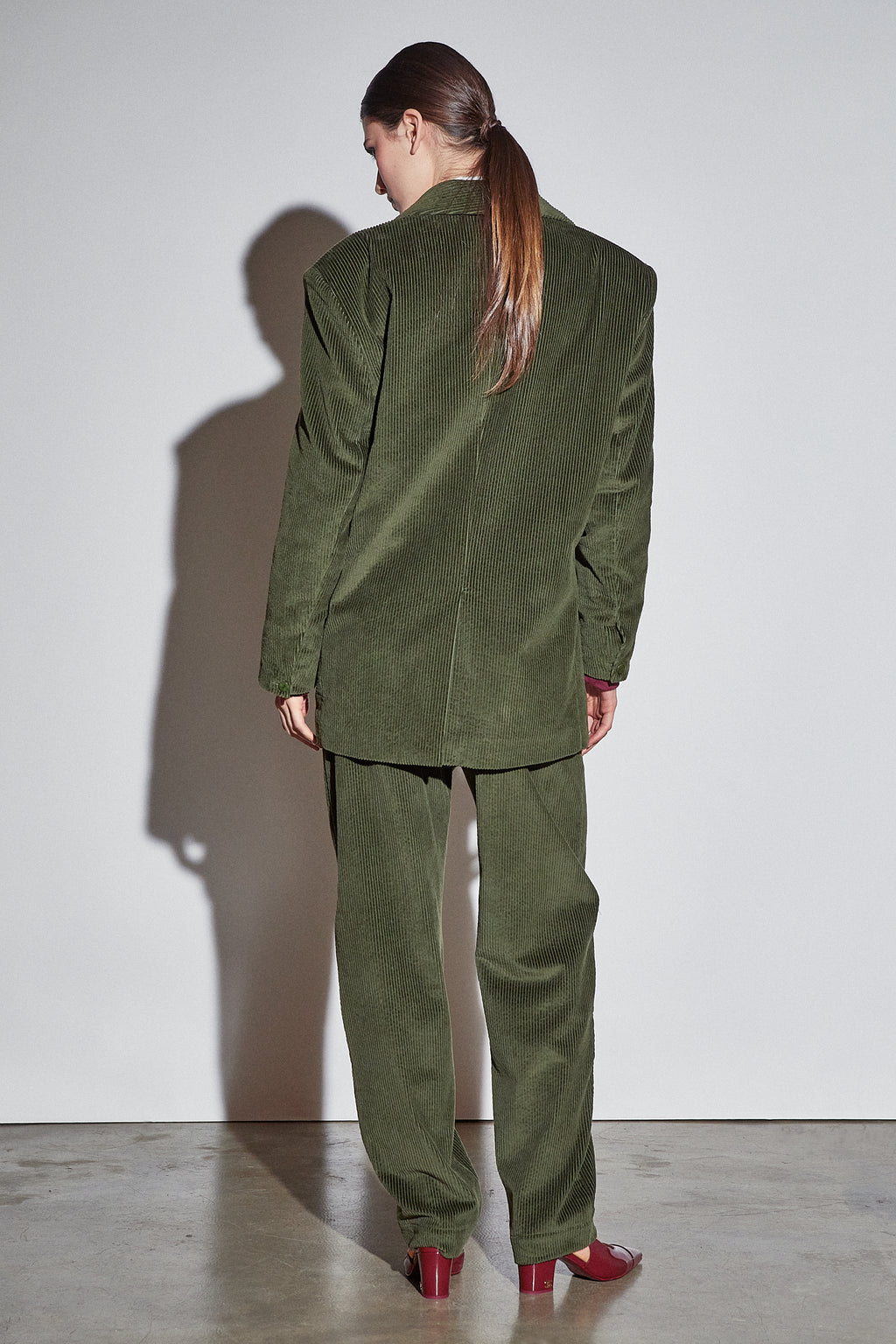 Felix Blazer Olive Corduroy