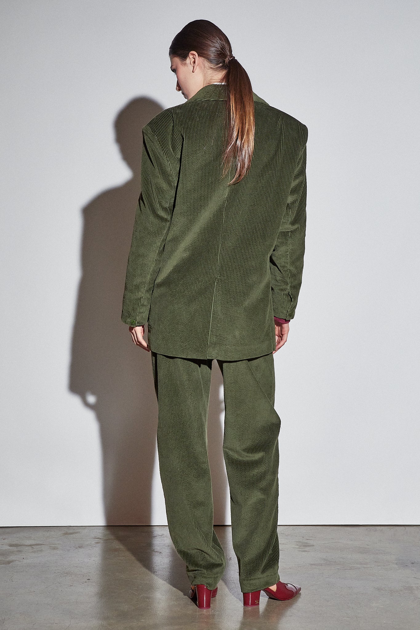 Felix Blazer Olive Corduroy