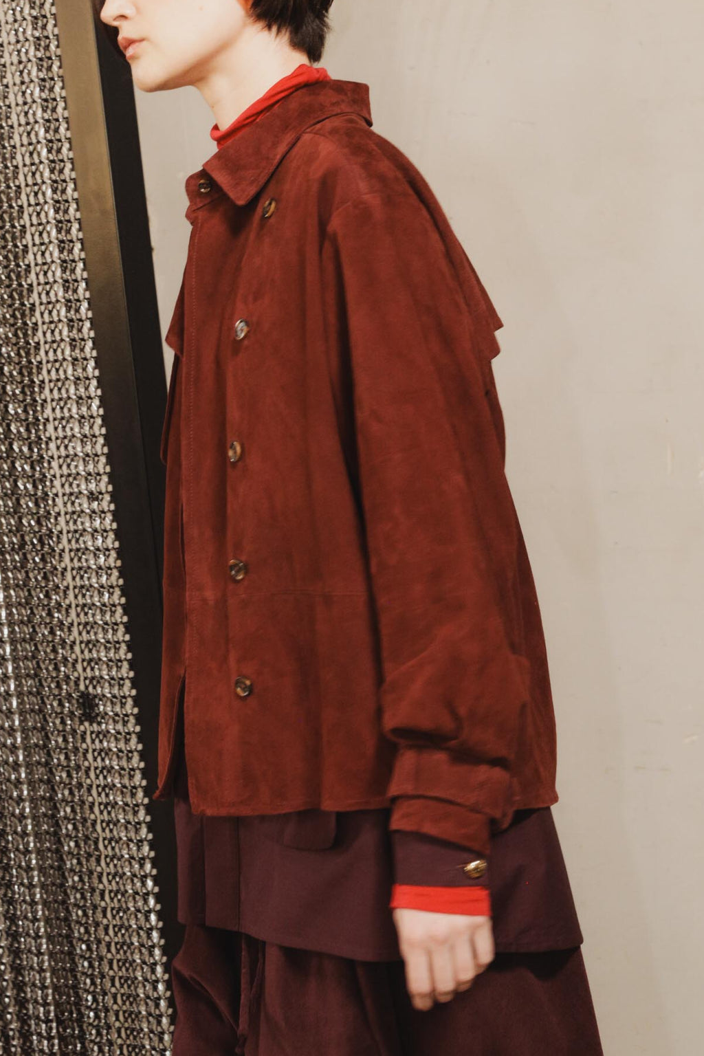 Leti Shirt Bordeaux Suede