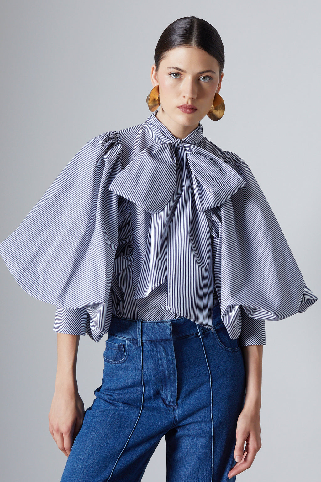 Celeste Blouse Blue Stripes