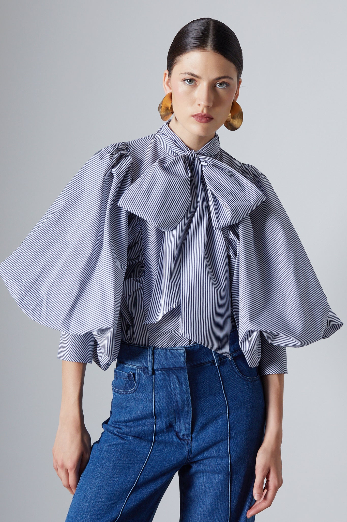 Celeste Blouse Blue Stripes