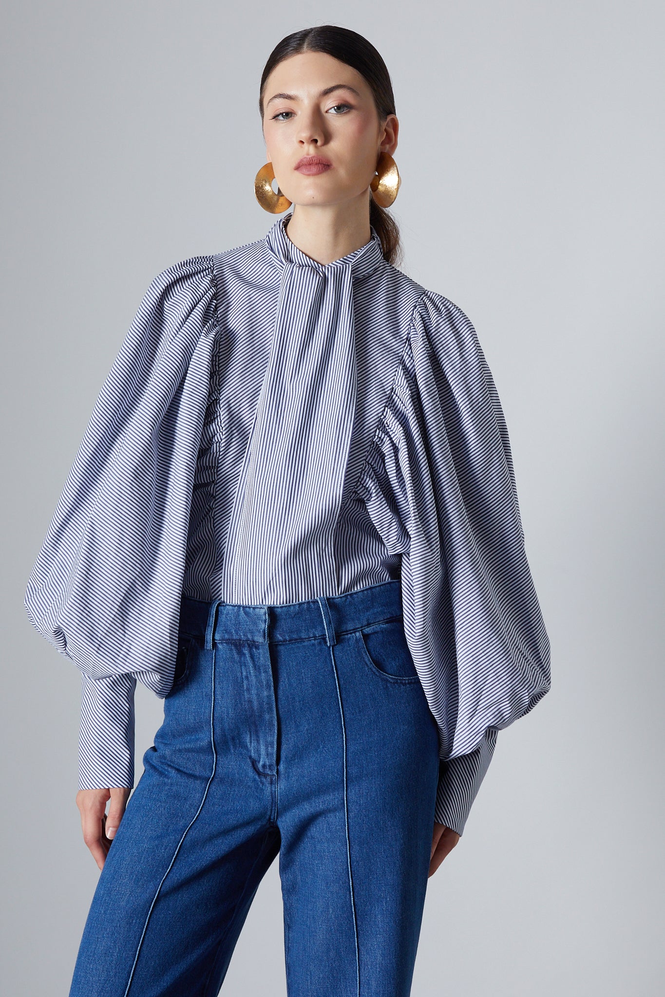 Celeste Blouse Blue Stripes