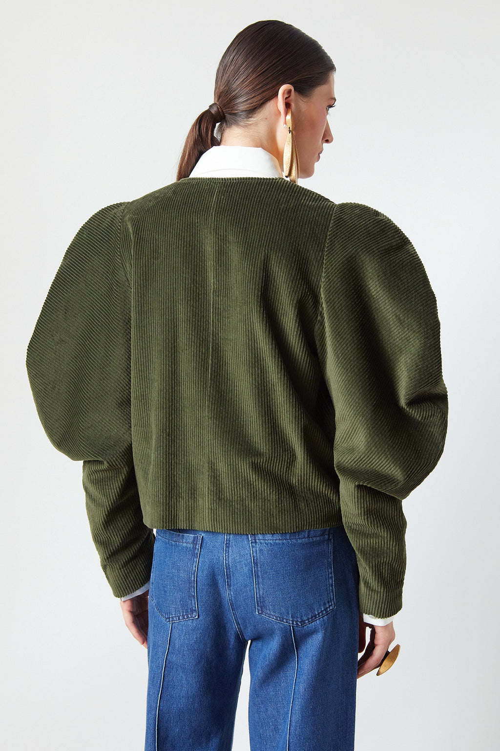 Camila Jacket Olive Corduroy