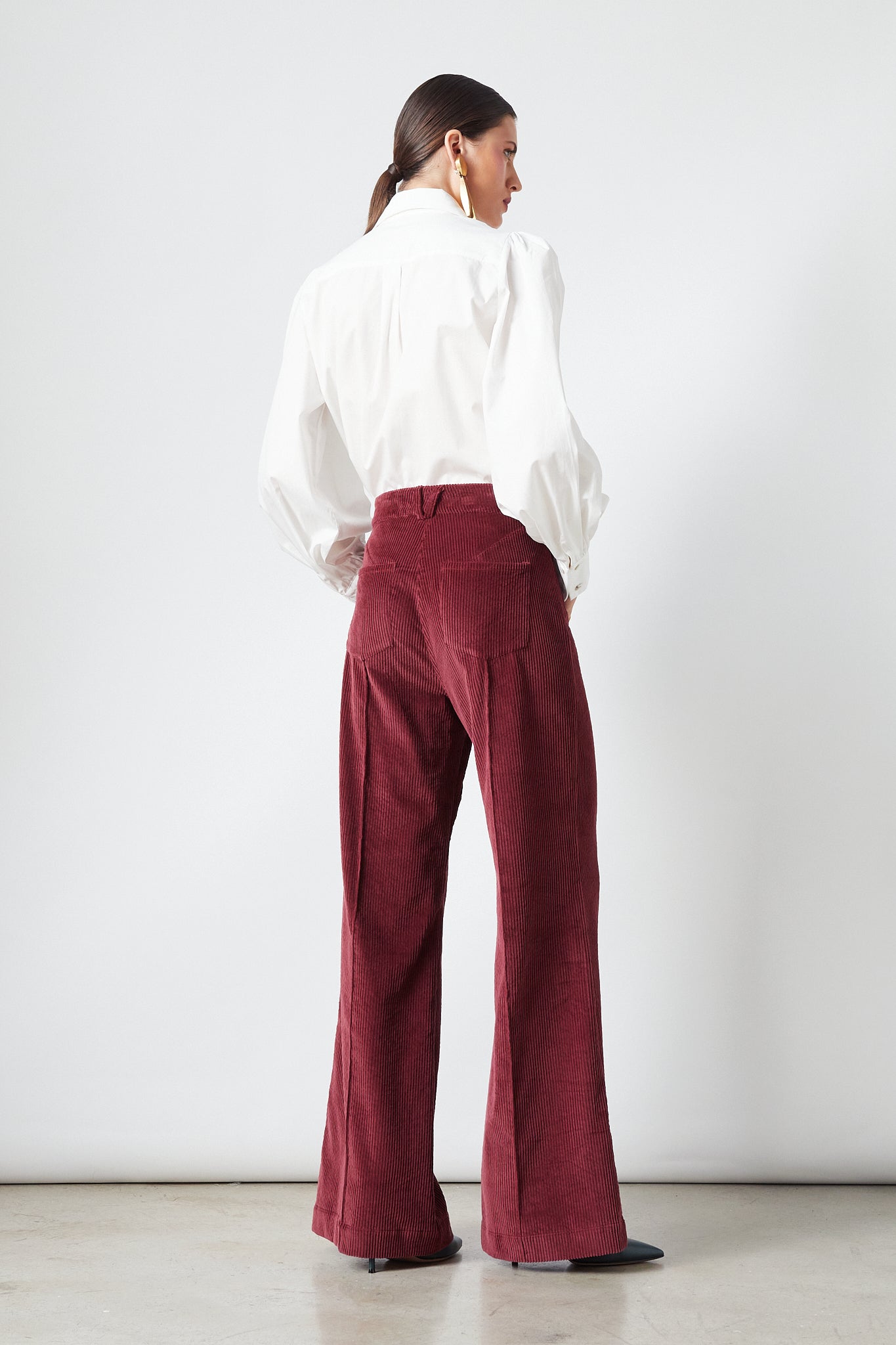 Elvis Pants Maroon Corduroy