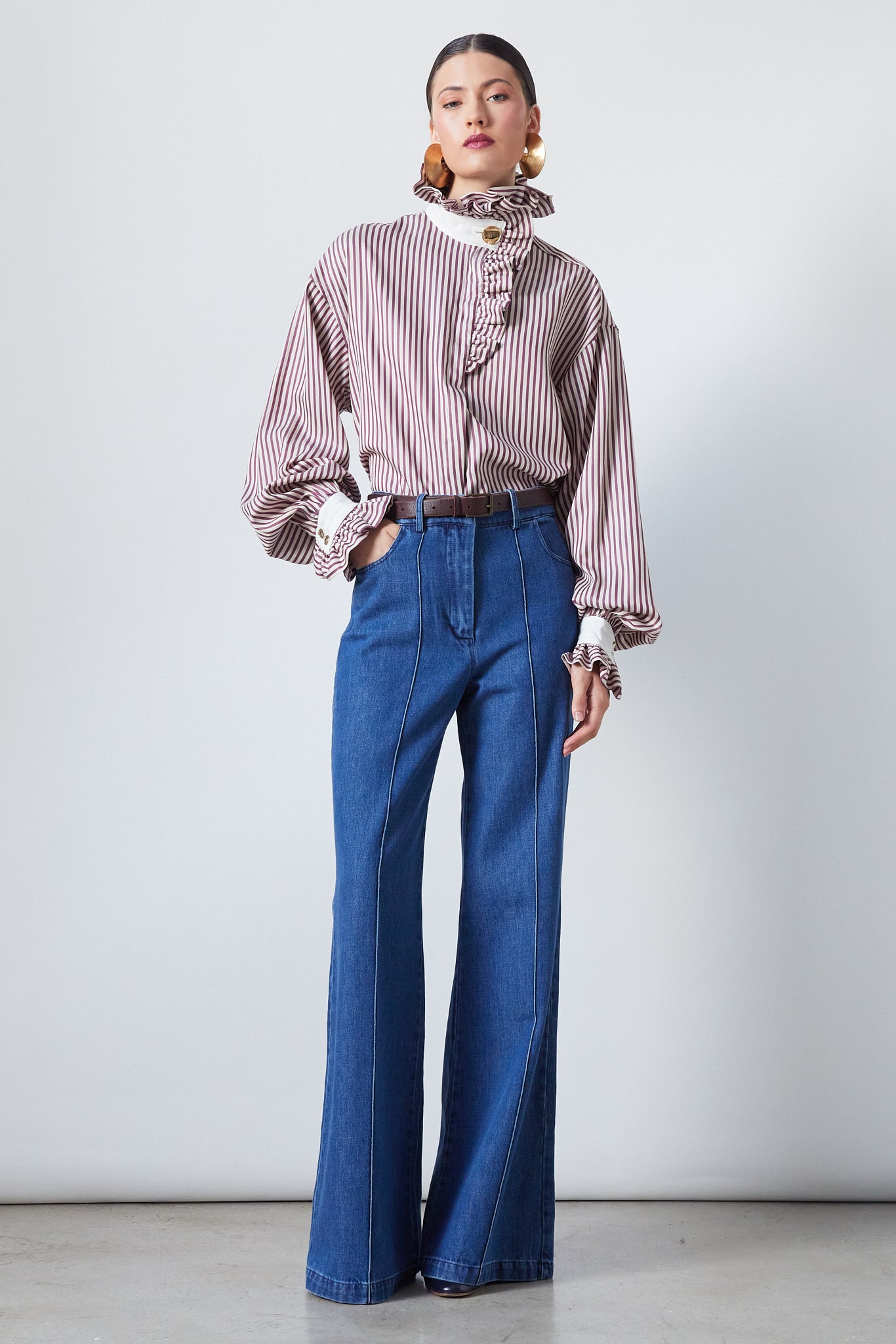 dark denim dress pants Darby Denim Pant in Dark Indigo 31 / US 14-16
