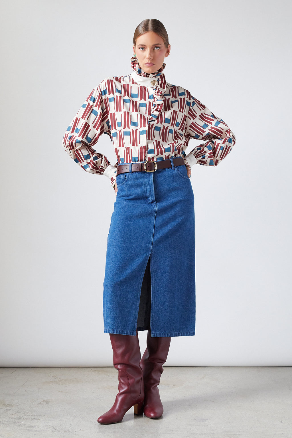 Ruth Skirt Dark Denim