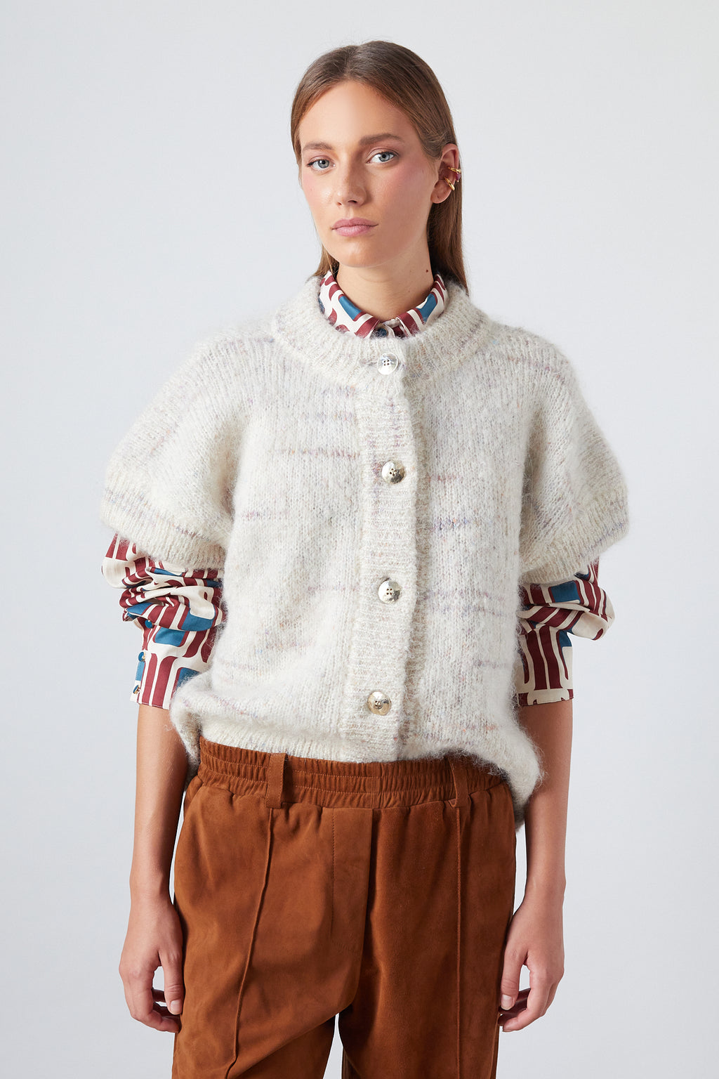 Luca Vest Oat Melange