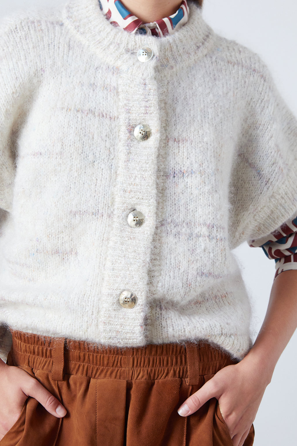 Luca Vest Oat Melange