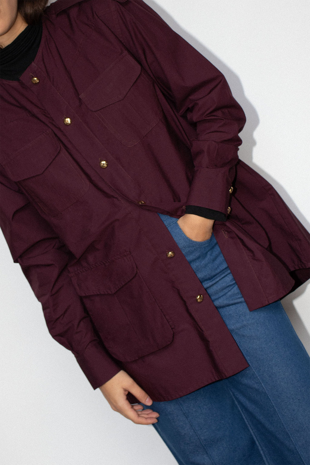 Joseph Shirt Aubergine