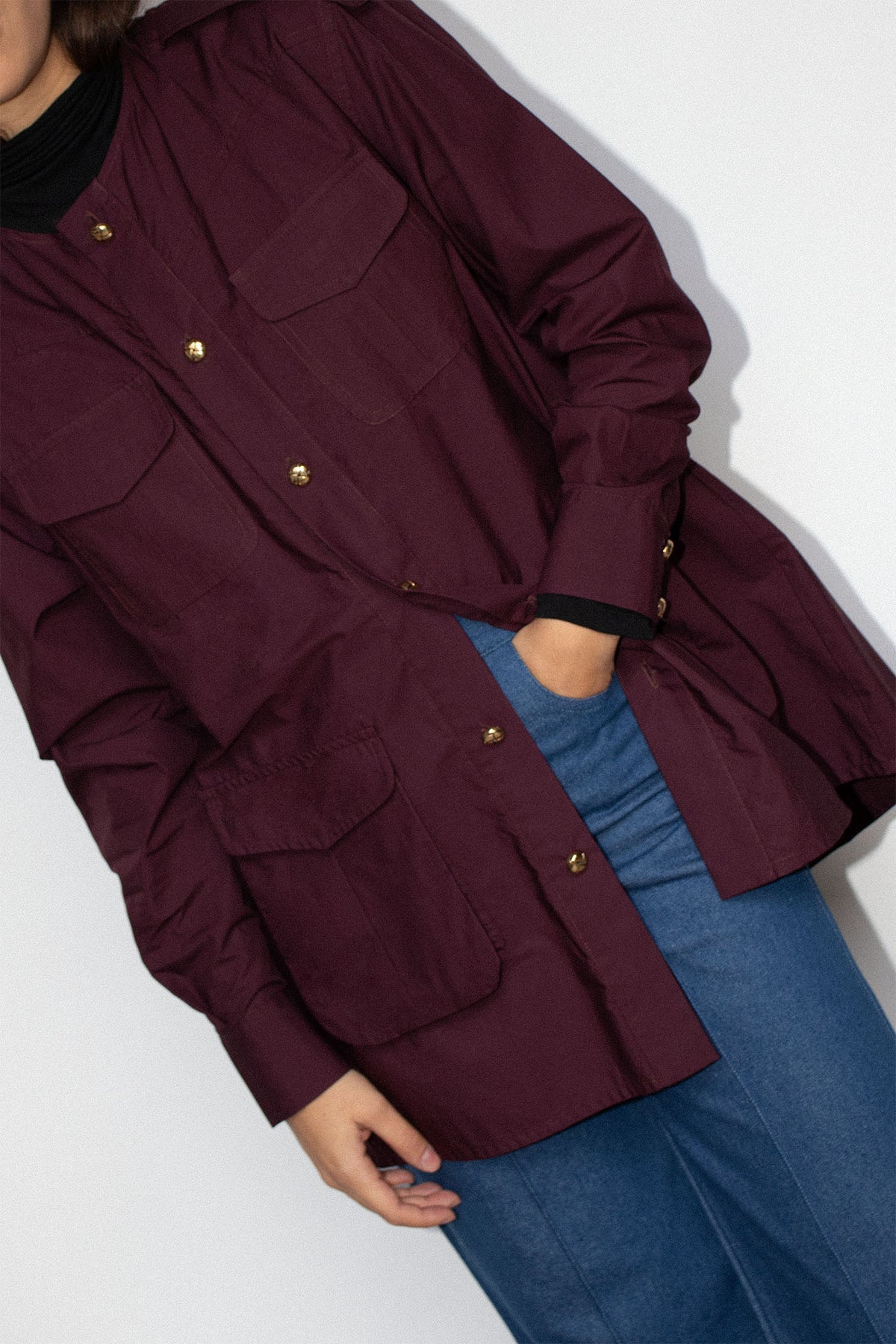 Joseph Shirt Aubergine