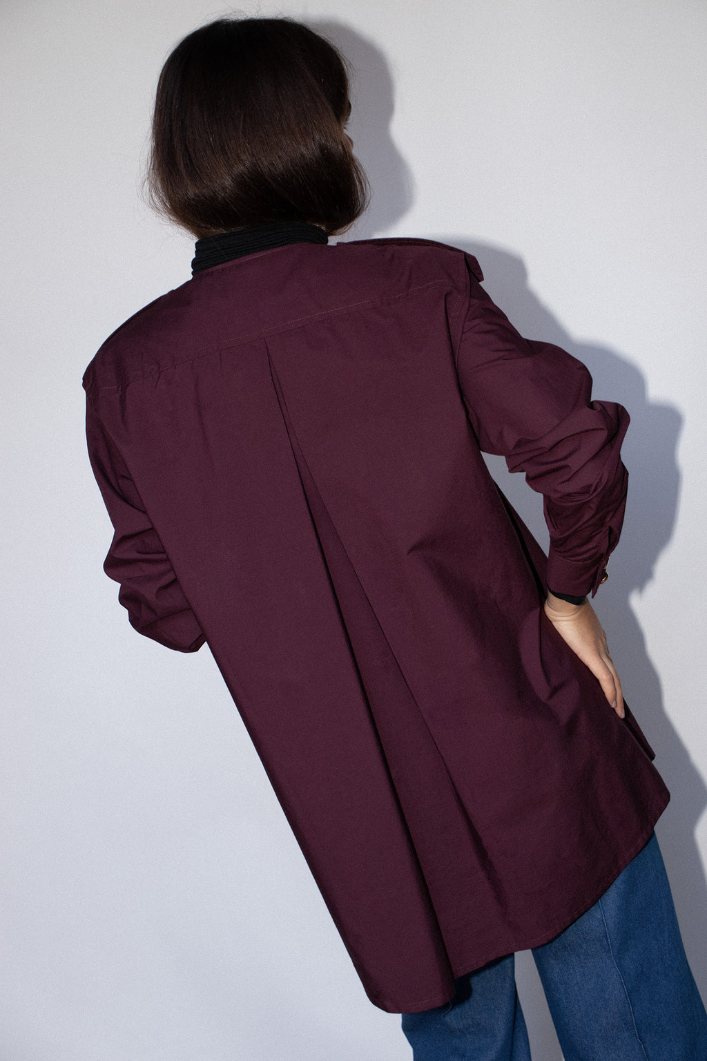 Joseph Shirt Aubergine