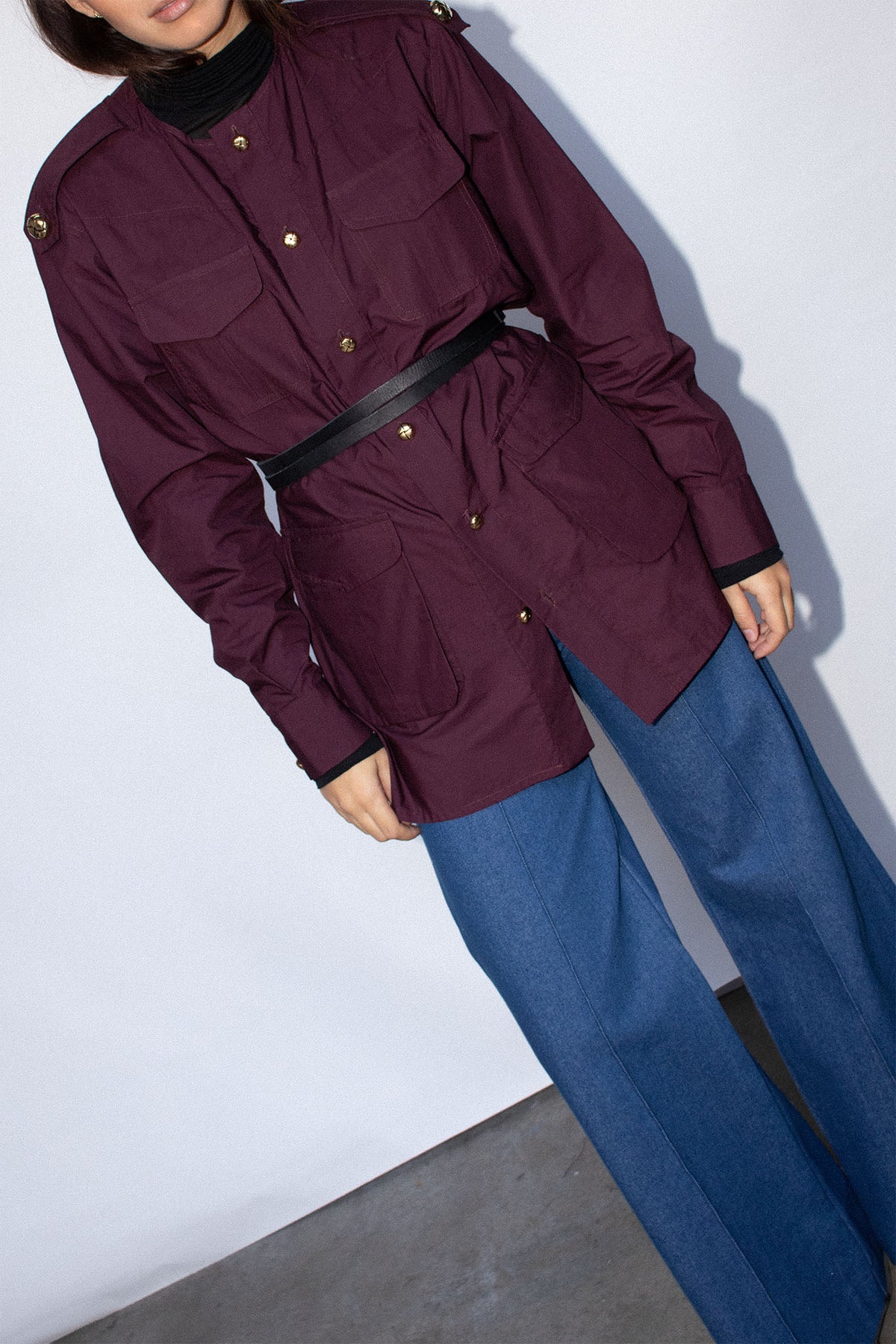 Joseph Shirt Aubergine