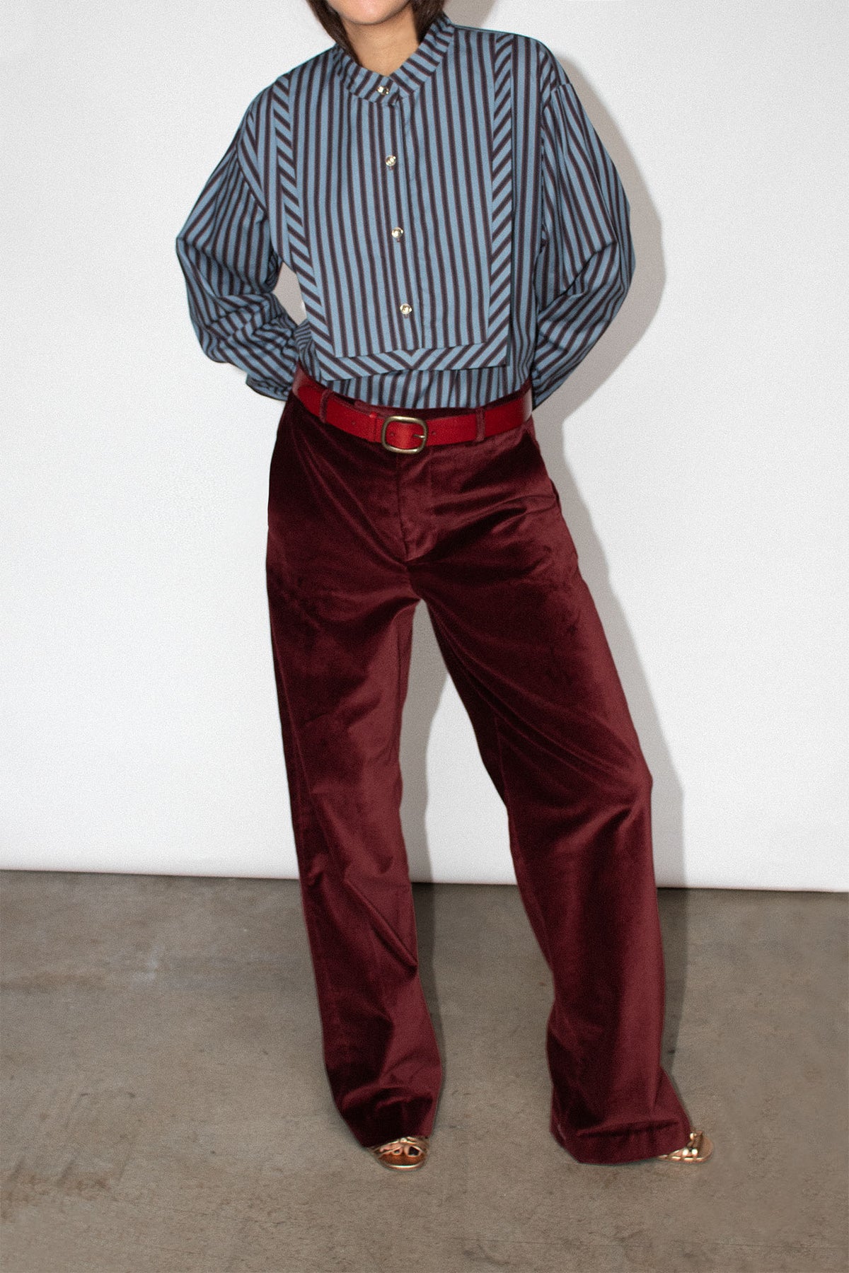 Louise Tailoring Pants Pinot Velvet