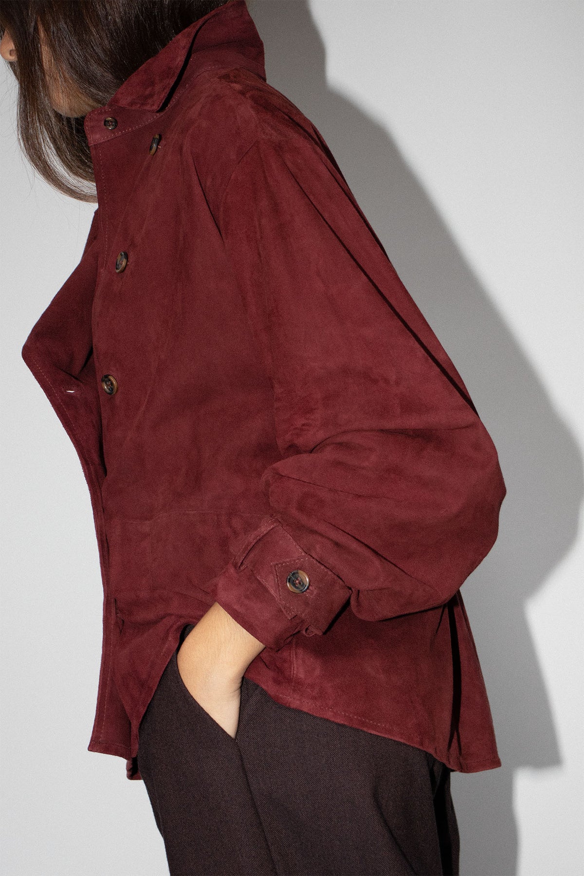 Leti Shirt Bordeaux Suede