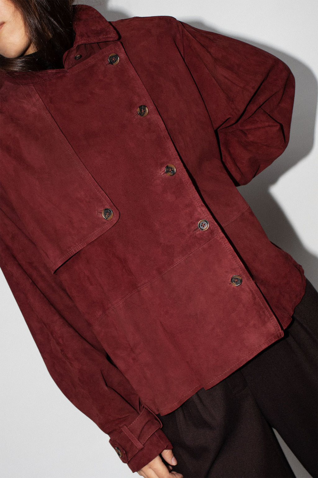 Leti Shirt Bordeaux Suede