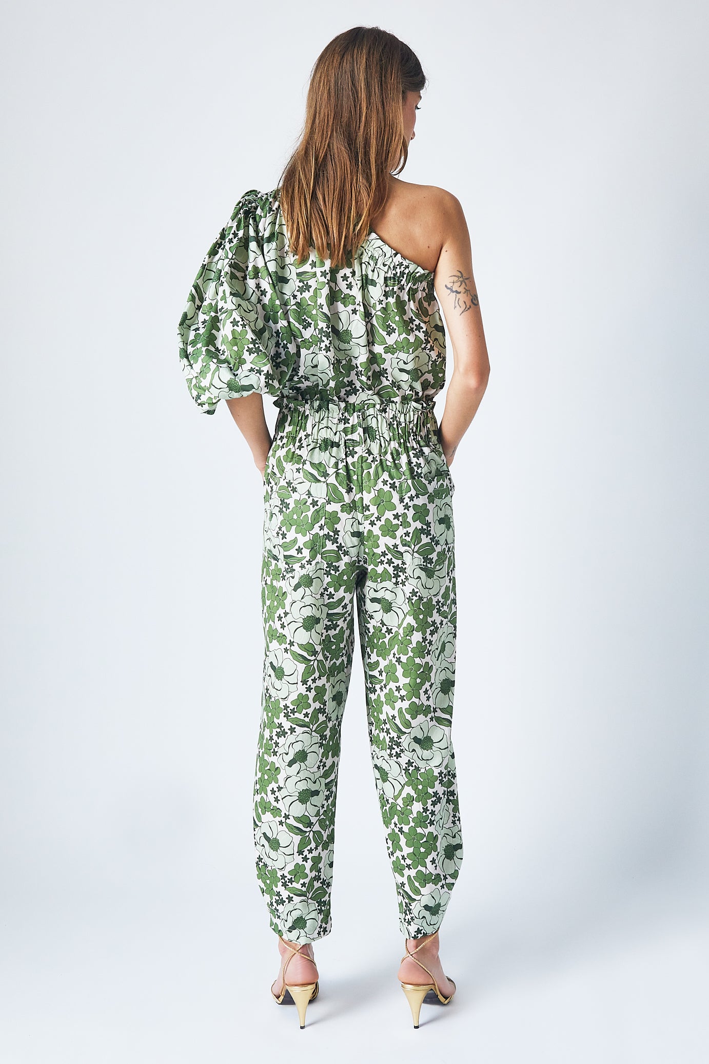 Mona Top Green Bloom