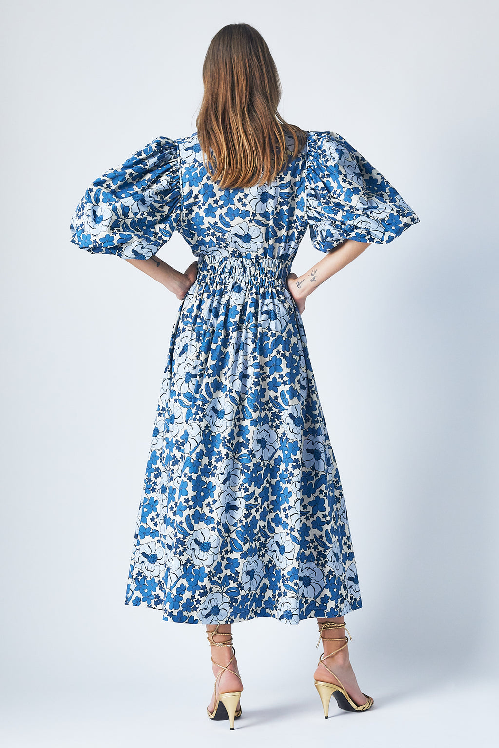 Peggy Top Blue Bloom
