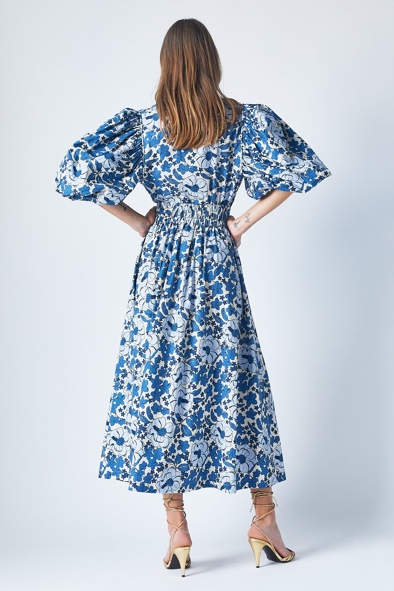 Peggy Top Blue Bloom