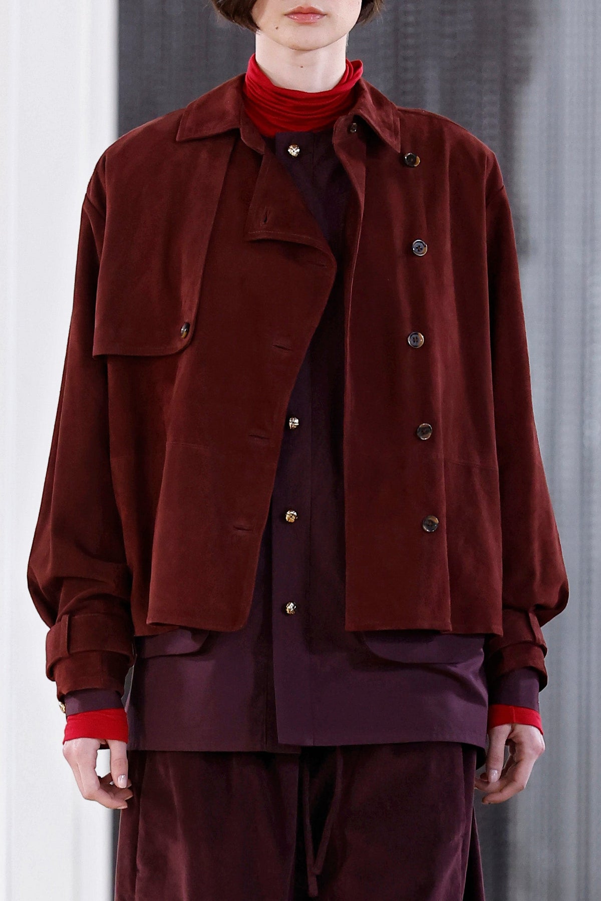 Leti Shirt Bordeaux Suede