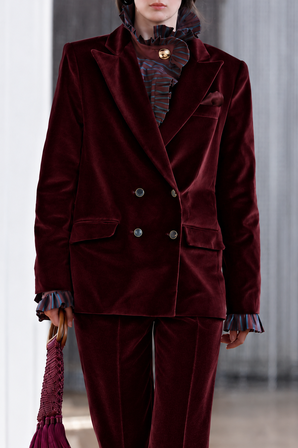 Tony Tailoring Jacket Pinot Velvet