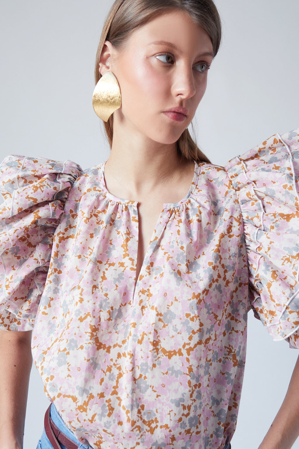 Zoe Top Hibiscus