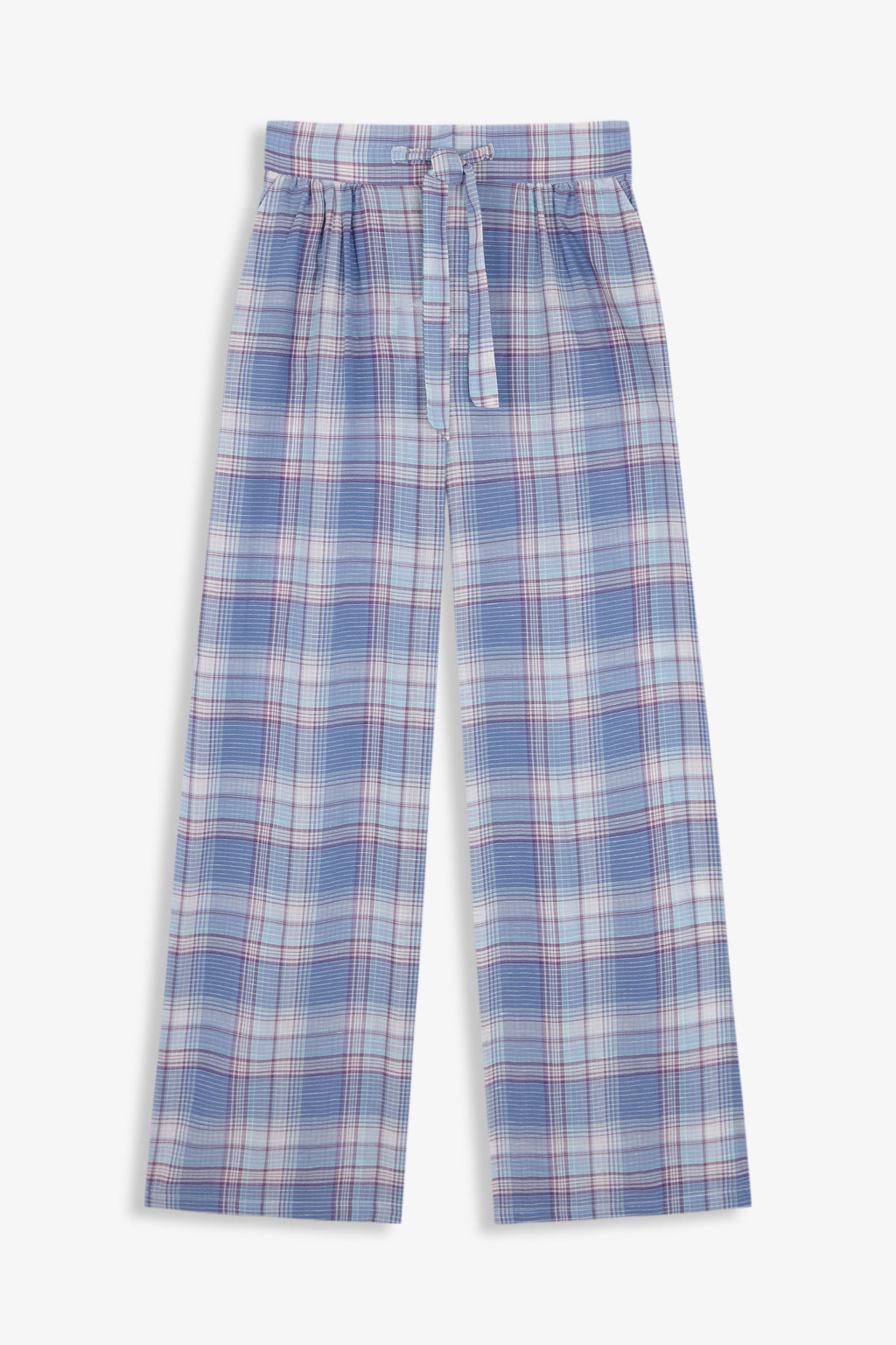 Thalia Pants Blue Checks