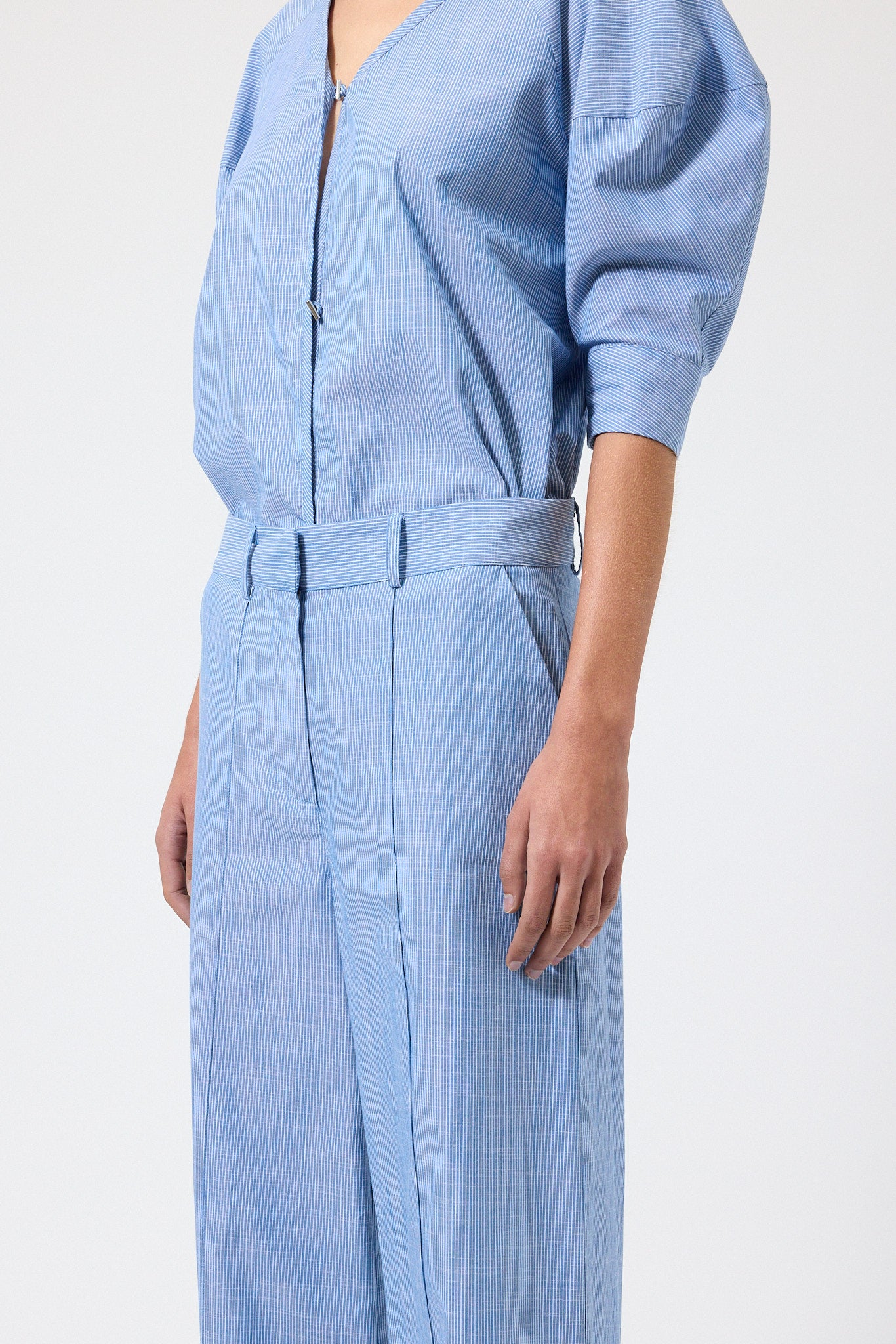 Women's High Waisted Wide Leg Cotton Pants | The Label Edition