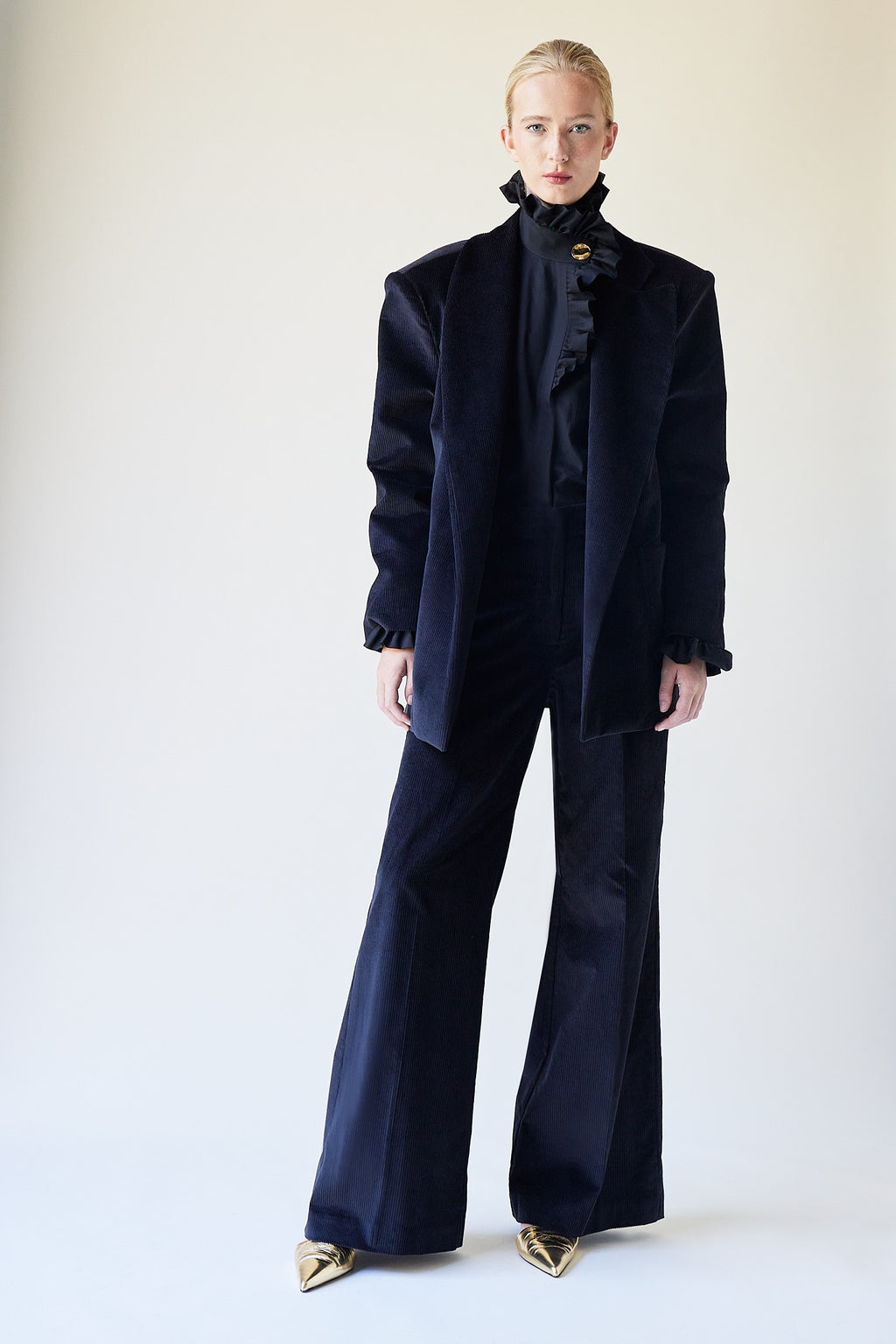 Pantalones Elvis de pana negra