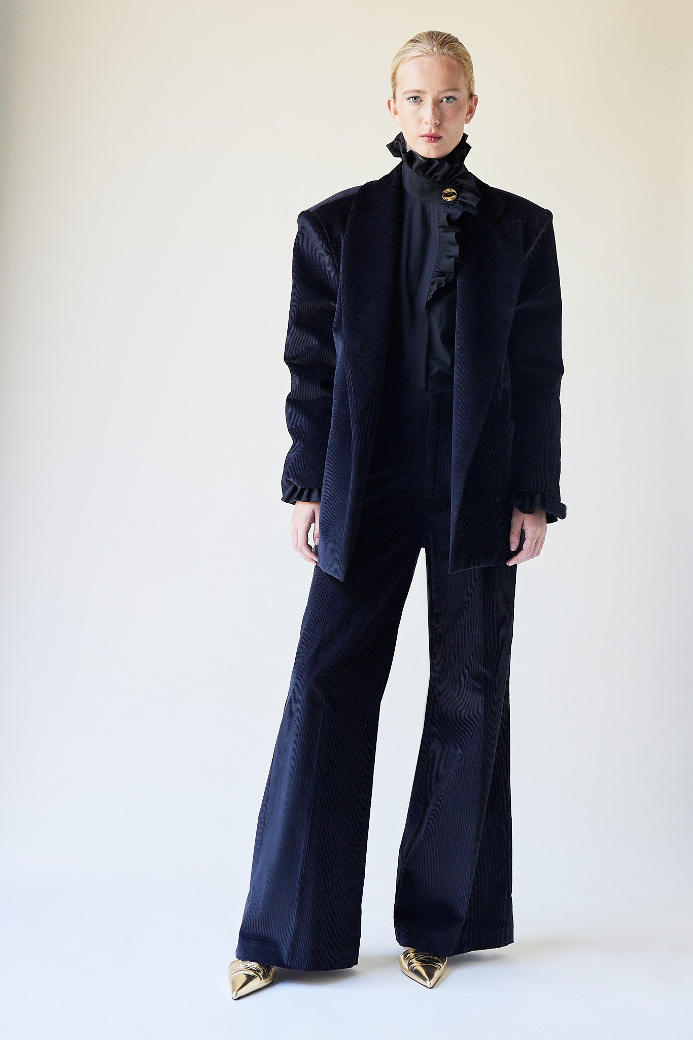 Elvis Pants Black Corduroy